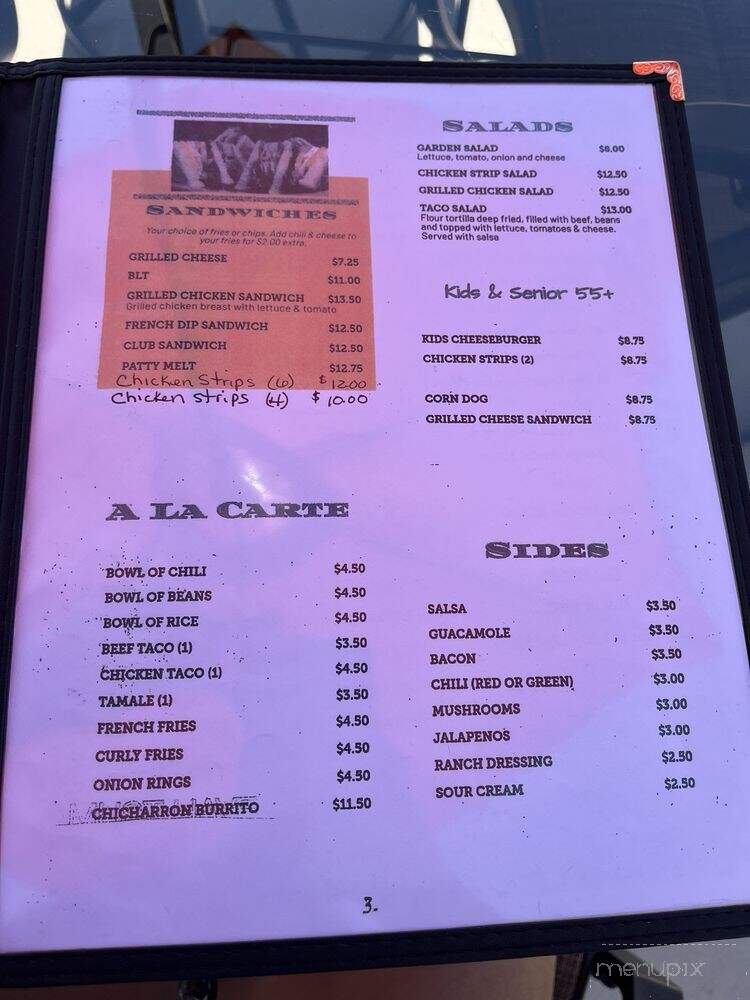 Felicianos And Homerun Pizza - Chama, NM menu_pic