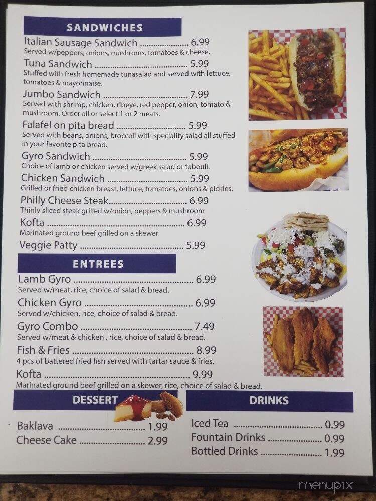 Tasty & Delicious Burger - Nashville, TN menu_pic