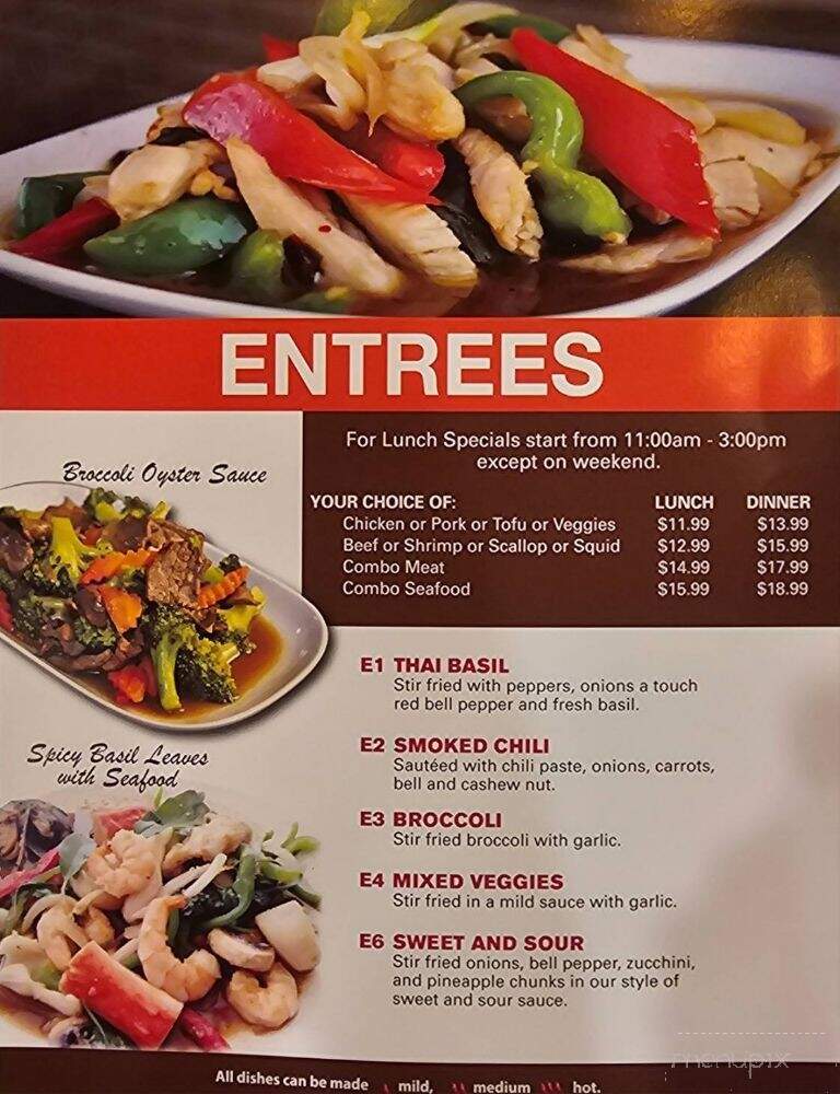 Thai Stellar - Pearland, TX menu_pic