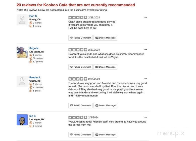 Kookoo Cafe - Las Vegas, NV menu_pic