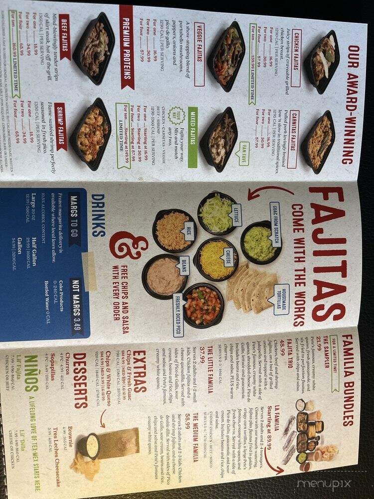 Fajita Pete's - Wilmette, IL menu_pic