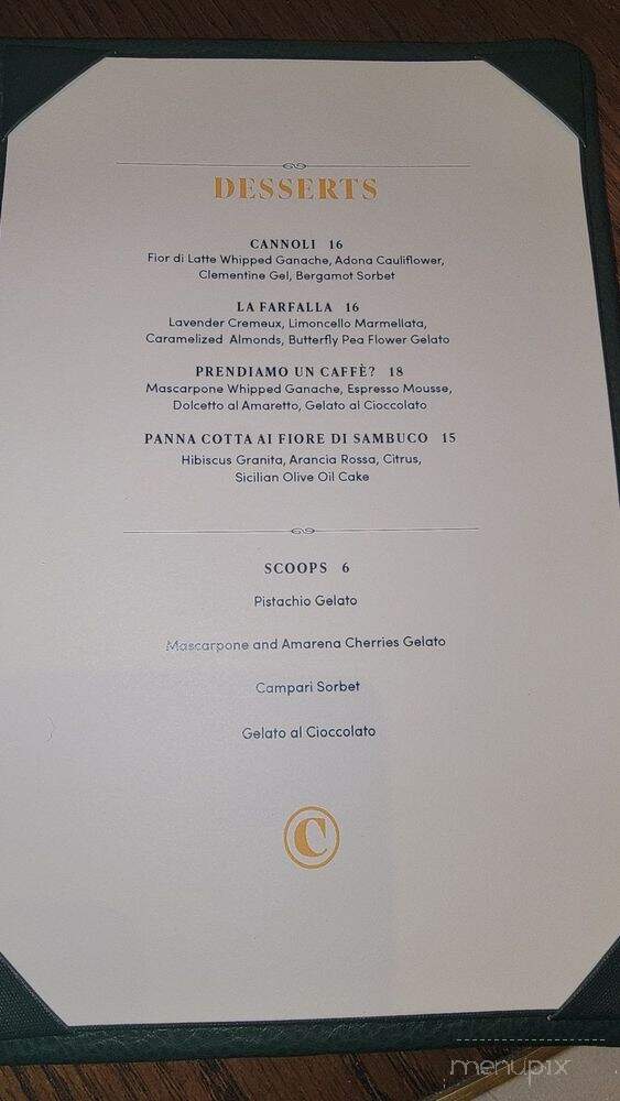 Capolinea - Atlanta, GA menu_pic