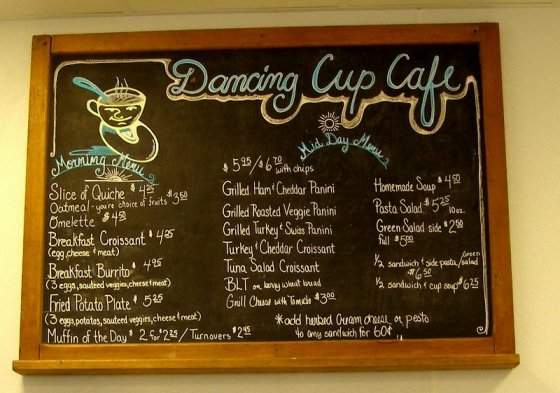 Dancing Cup Cafe - Orange Beach, AL menu_pic