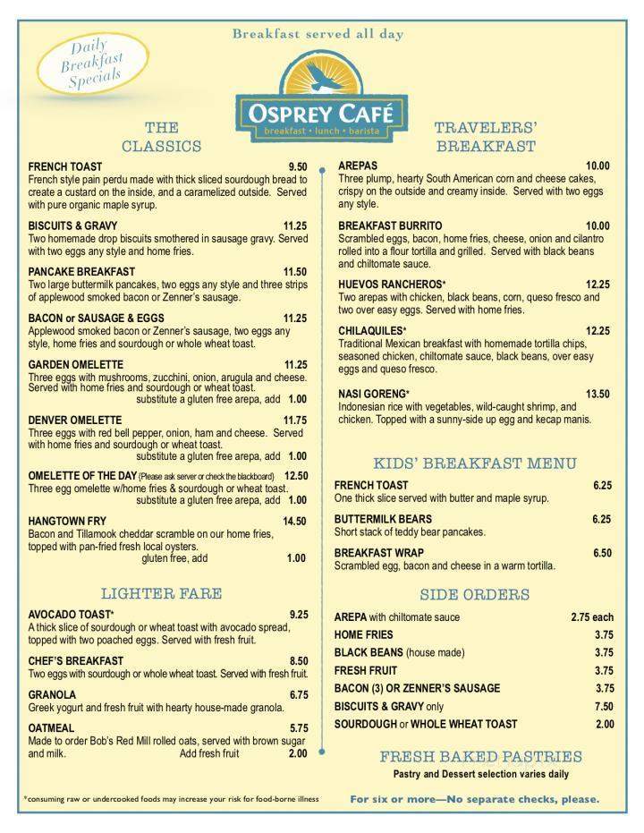 Osprey Cafe - Seaside, OR