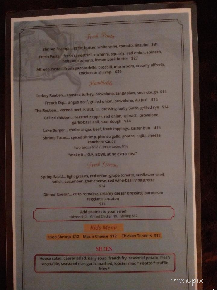 Fisher Lake Inn - Three Rivers, MI menu_pic