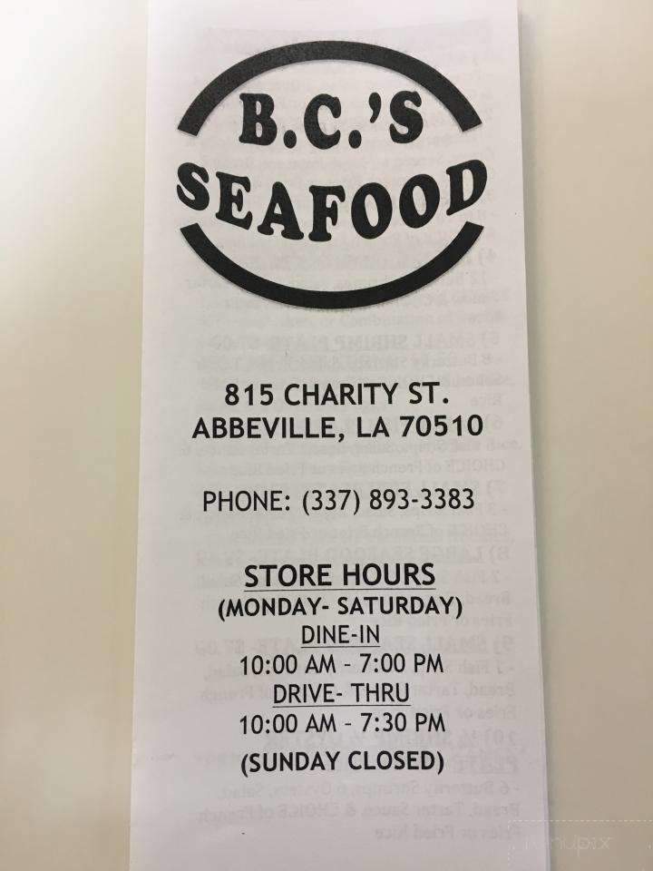 BC Seafood - Abbeville, LA