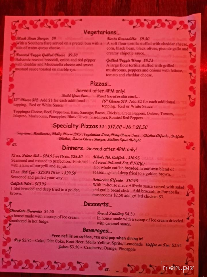 Cherry Street - Galesburg, IL menu_pic