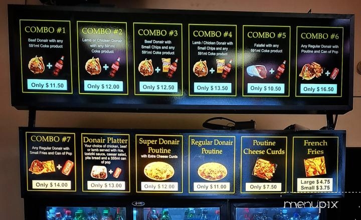 Donair Top - Maple Ridge, BC menu_pic