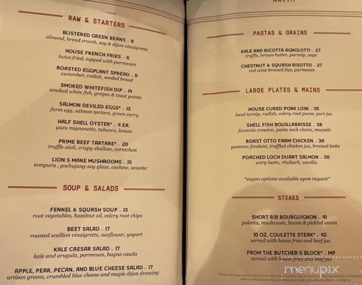 The Apparatus Room - Detroit, MI menu_pic