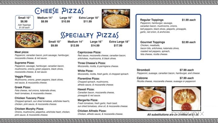 Eddie's Gyros and Pizza - Lumberton, TX menu_pic