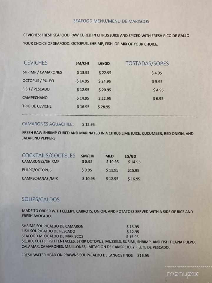 Hacienda De Los Perez - Gilberts, IL menu_pic