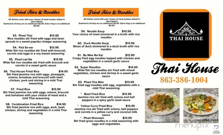 Thai House - Sebring, FL menu_pic