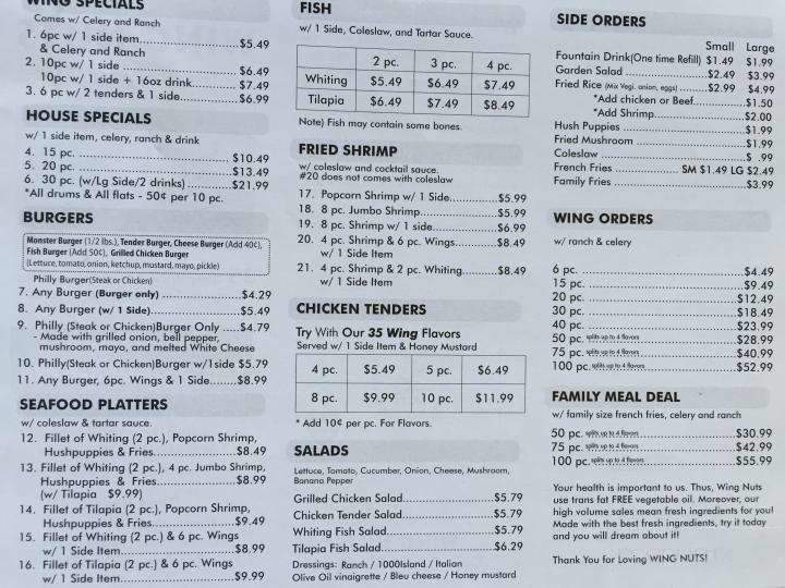 Wing Nuts - Morrow, GA menu_pic