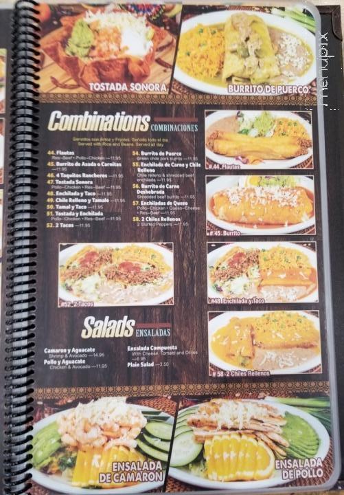 Casa Jimenez - Glendora, CA menu_pic
