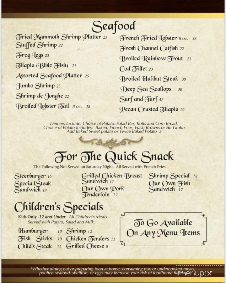 Forest Inn - Morrison, IL menu_pic