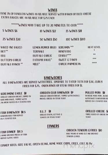 Fat Boy's Saloon & Grill - De Soto, MO menu_pic