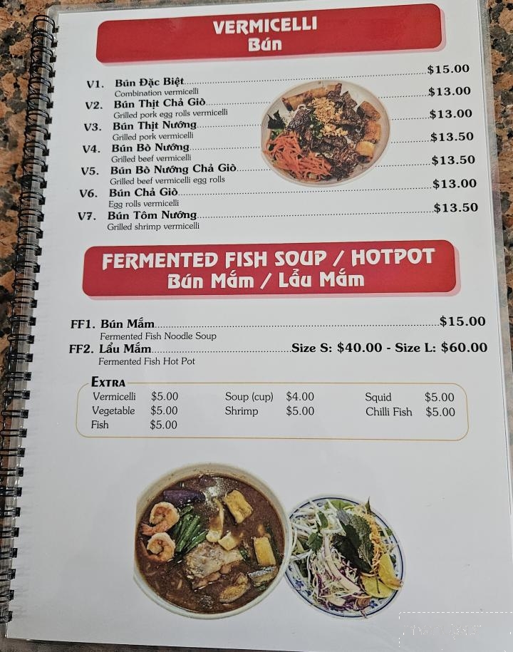 Pho Yen - El Monte, CA menu_pic