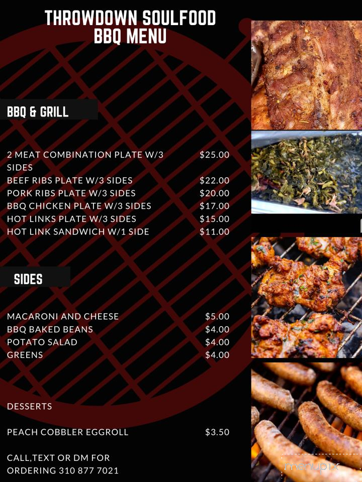 Throwdown Soulfood - Bellflower, CA menu_pic