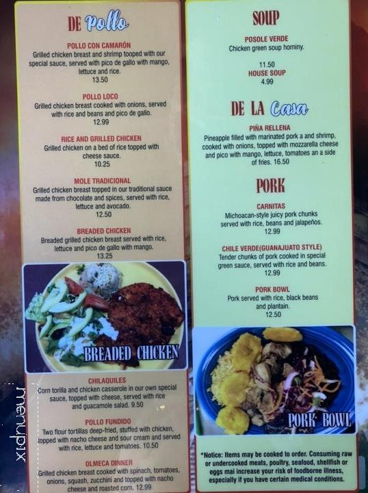 Mesquite Grill - Sylva, NC menu_pic