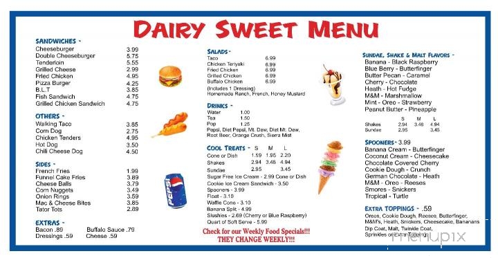 Dairy Sweet - Columbus Junction, IA menu_pic