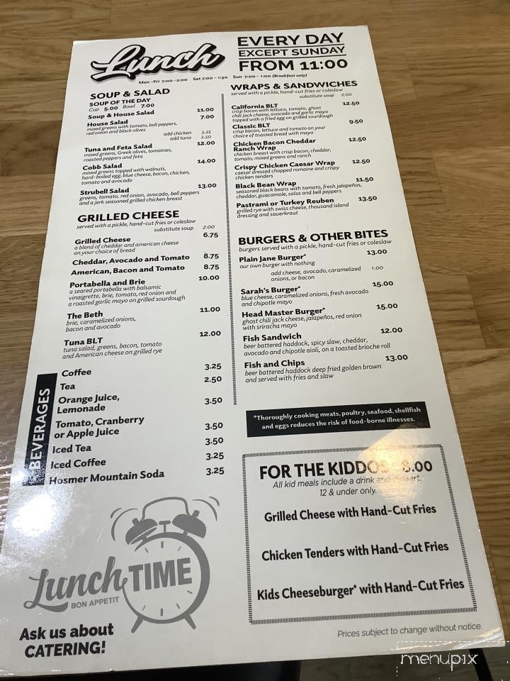 Sarah's on Main - Portland, CT menu_pic