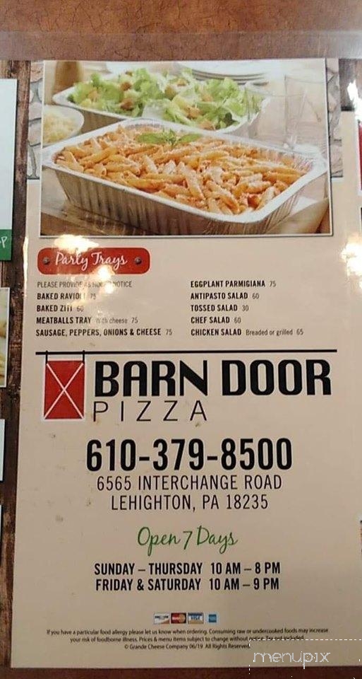 Barn Door Pizza & Family Restaurant - Lehighton, PA