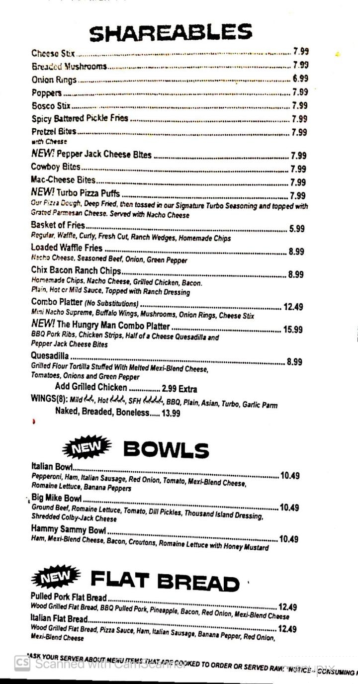 C J's Bar & Grill - Port Huron, MI menu_pic