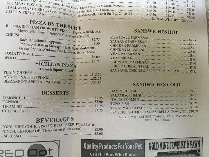 Bizzarro Pizza Of Merritt Is - Merritt Island, FL menu_pic