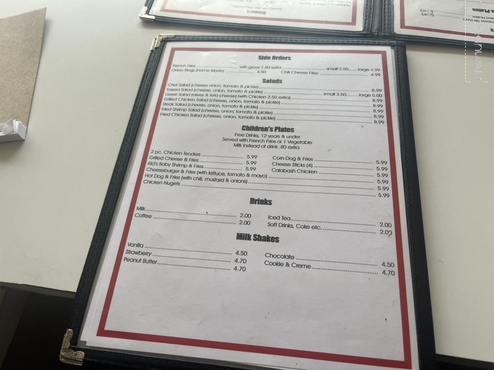 Pete's Drive In # 2 - Walhalla, SC menu_pic