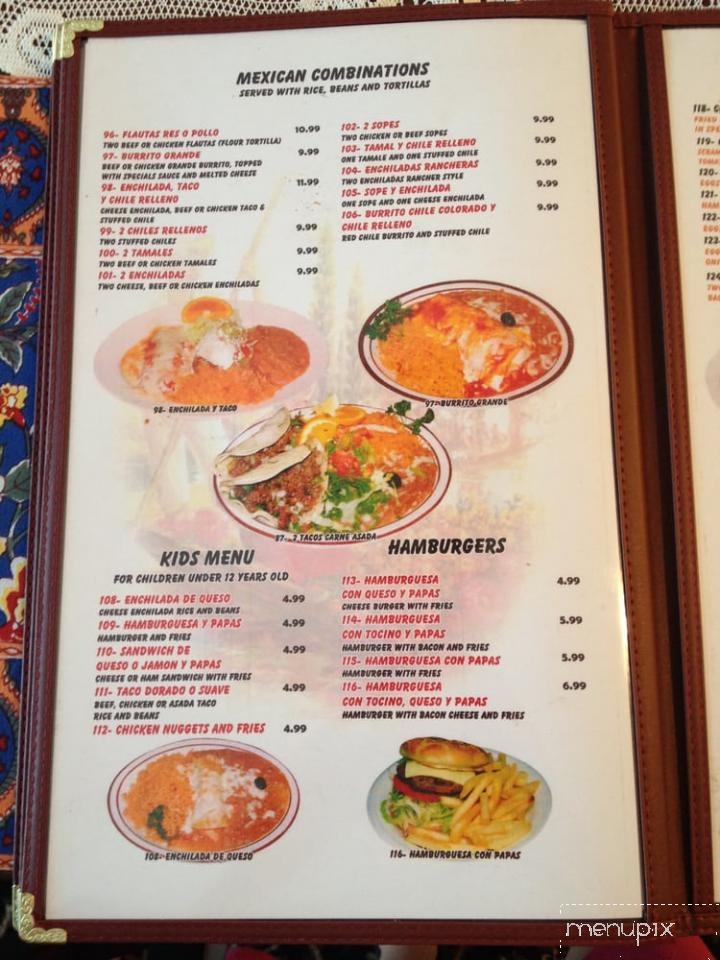 Lo Mejor De Jalisco - Santa Maria, CA menu_pic