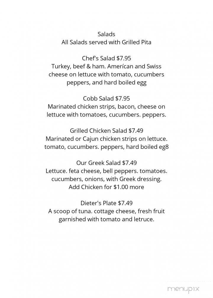 Alexandris Restaurant - Wadsworth, OH menu_pic
