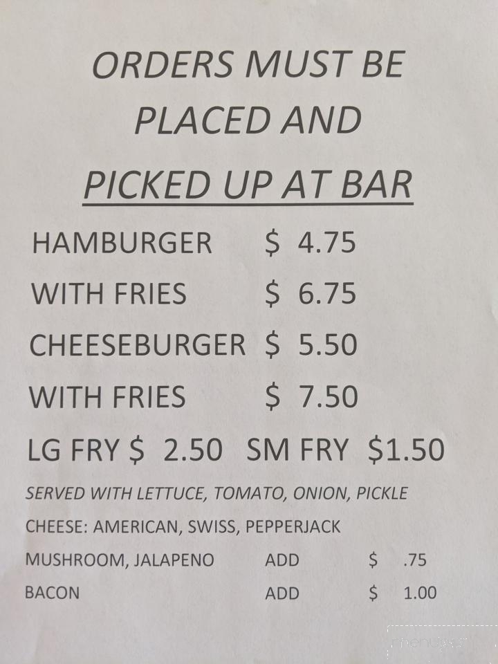 Shawnee Tap - Freeport, IL menu_pic