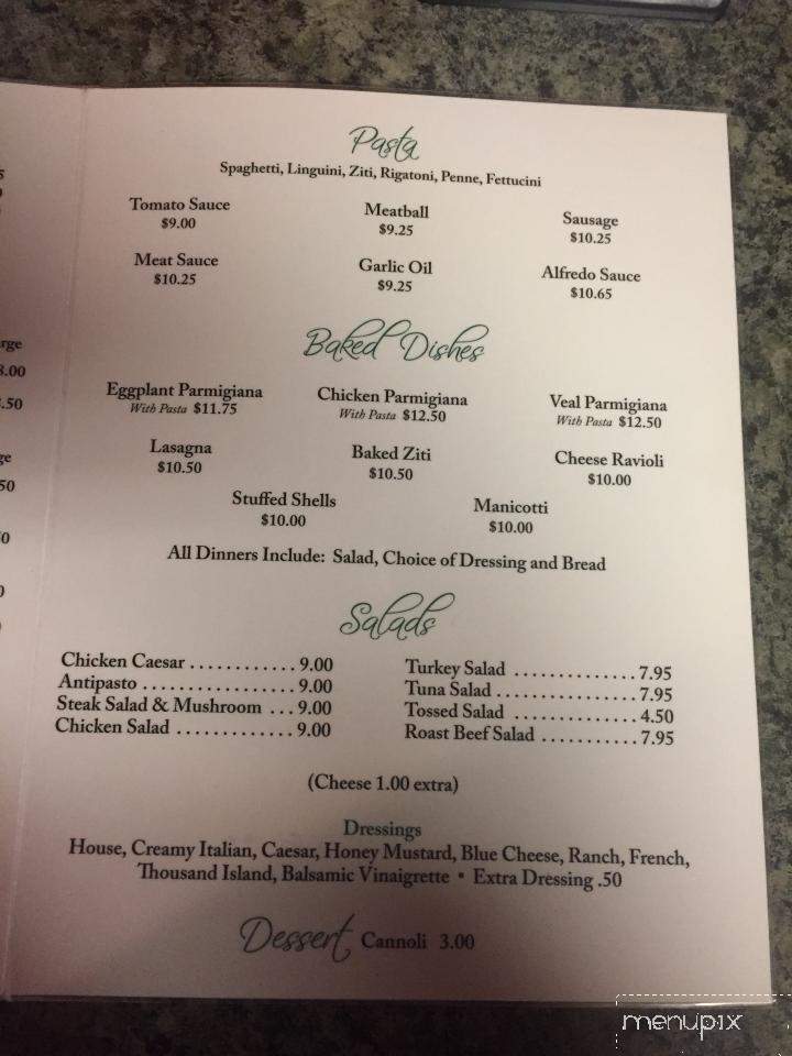 Mamma Mia's - Port Carbon, PA menu_pic