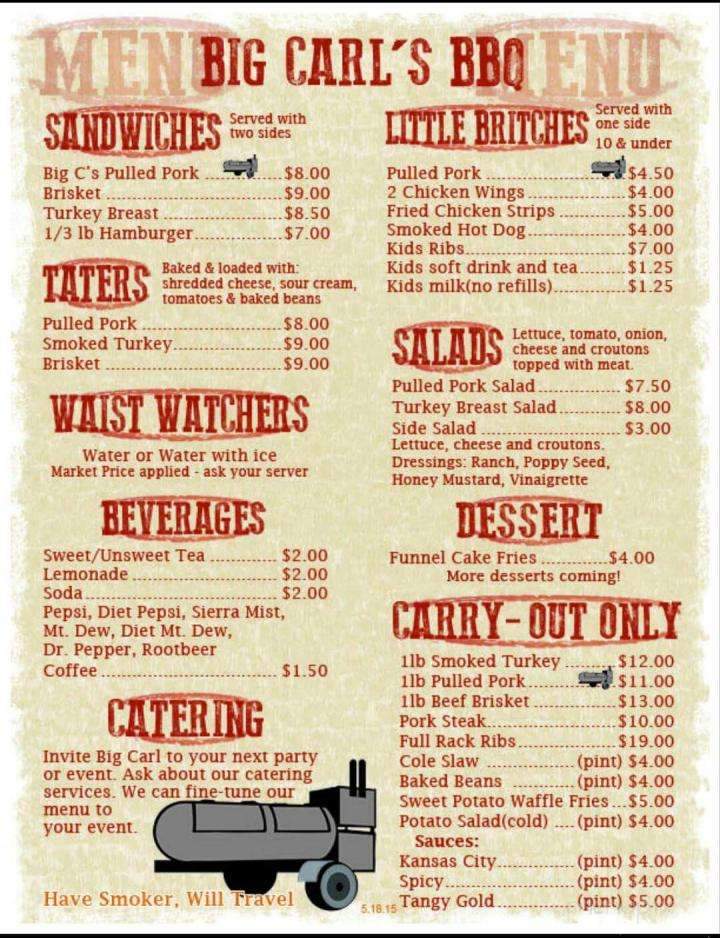 Big Carl's B.B.Q - Imperial, MO menu_pic
