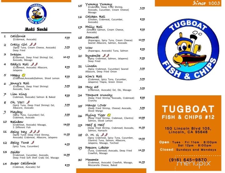 Tugboat Fish & Chips - Lincoln, CA