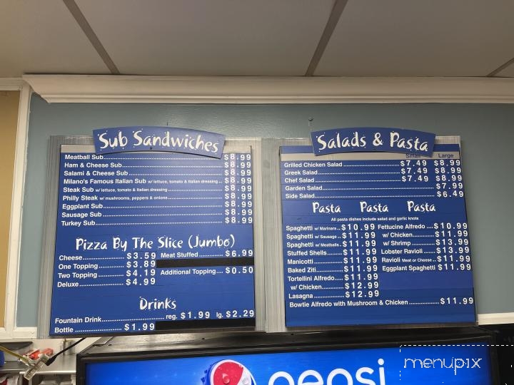 Milano's Pizza - Somerville, TN menu_pic