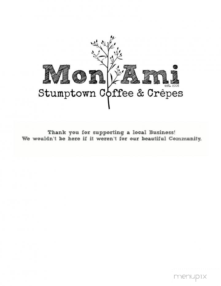 Mon Ami Cafe - Venice, FL menu_pic