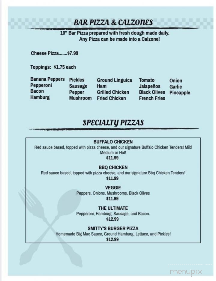Smitty's Sports Pub - Taunton, MA menu_pic