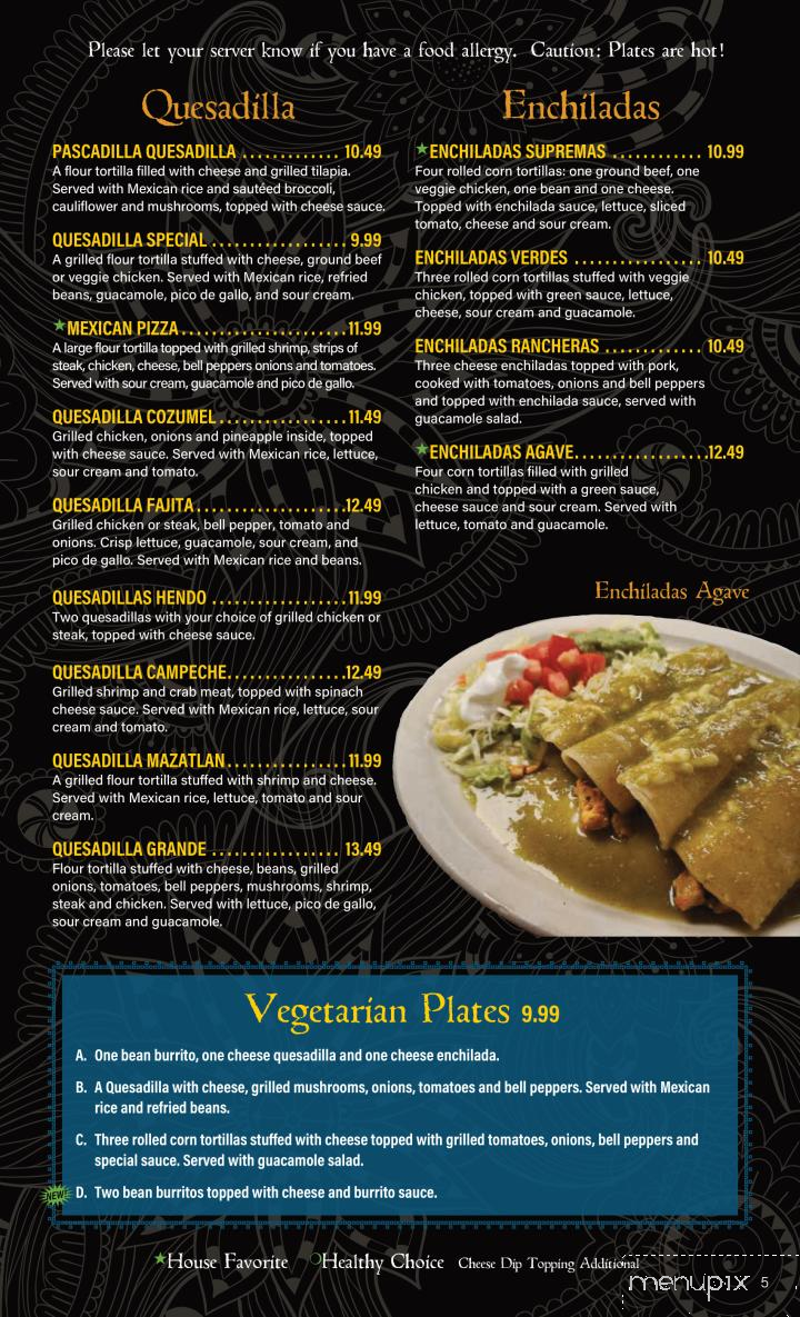 Agaves Mexican Grill - Henderson, KY menu_pic