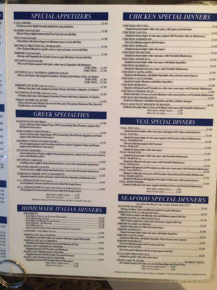 George's Restaurant & Carryout - Arnold, MD menu_pic