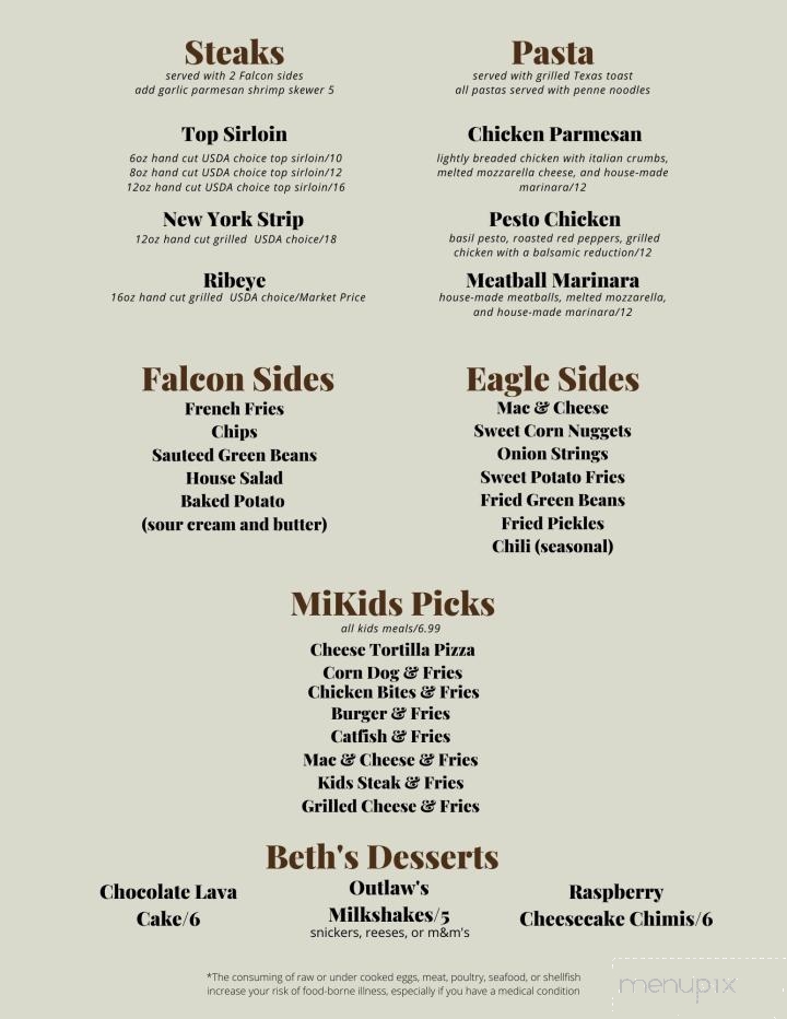 Miknan's Main Street Pub - Fayette, MO menu_pic