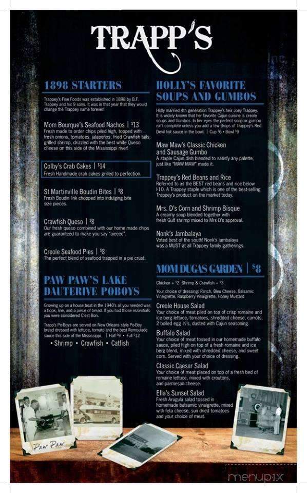 Trapp's - West Monroe, LA menu_pic