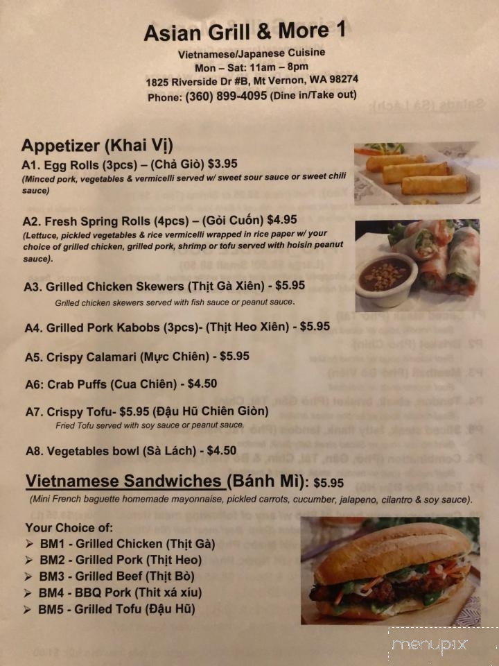 Asian Grill and More 1 - Mount Vernon, WA menu_pic