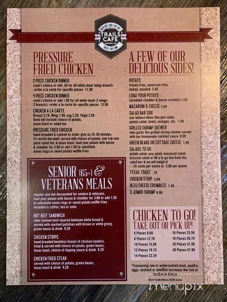 Trails Cafe - Holton, KS menu_pic