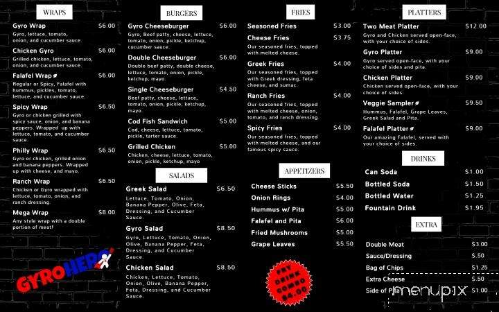 Gyro Hero - Cincinnati, OH menu_pic
