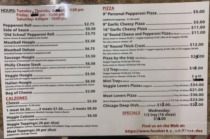 Lil' Gerardo's - Bellaire, OH menu_pic