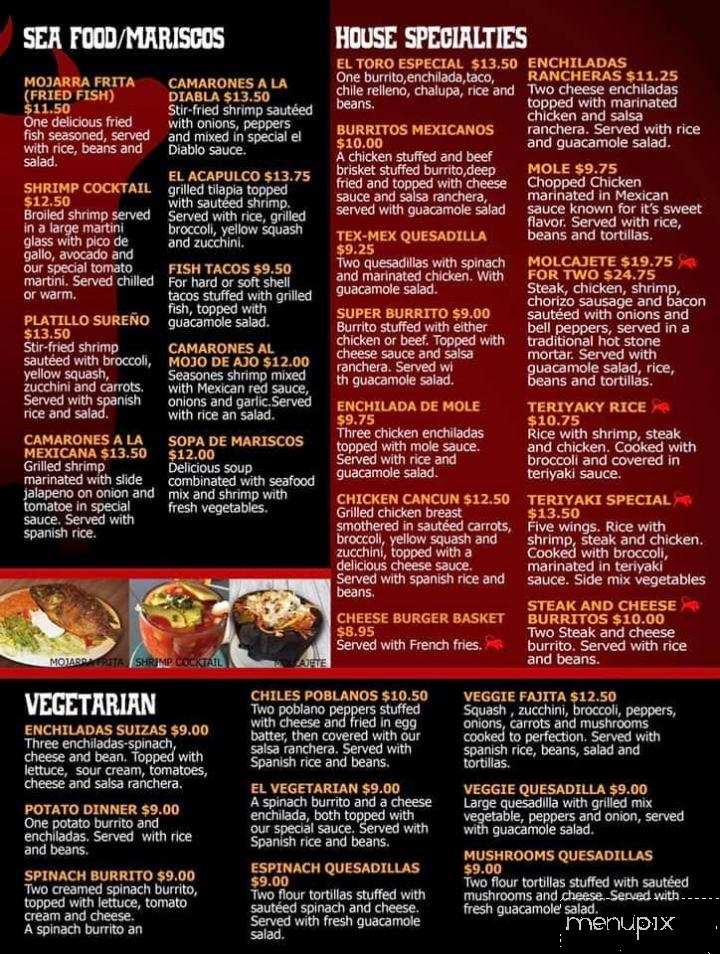 El Toro Mexican Restaurant Bar & Grill - Orangeburg, SC menu_pic