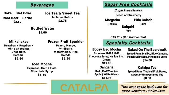 Catalpa - Arrow Rock, MO menu_pic