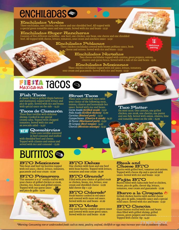 Fiesta Mexicana Benson - Benson, NC menu_pic