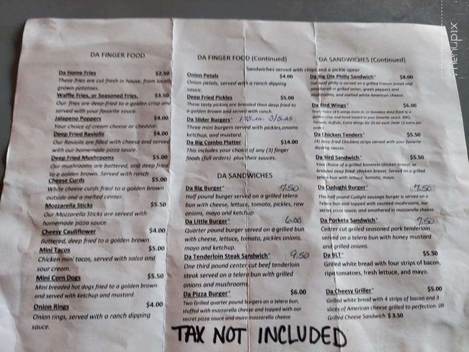 Raven's Nest - Crystal Falls, MI menu_pic